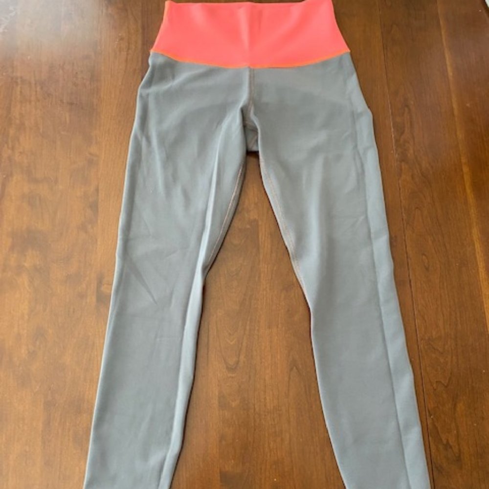 Orange Pink/Gray Lululemon Reversible Leggings - Picture 4 of 7